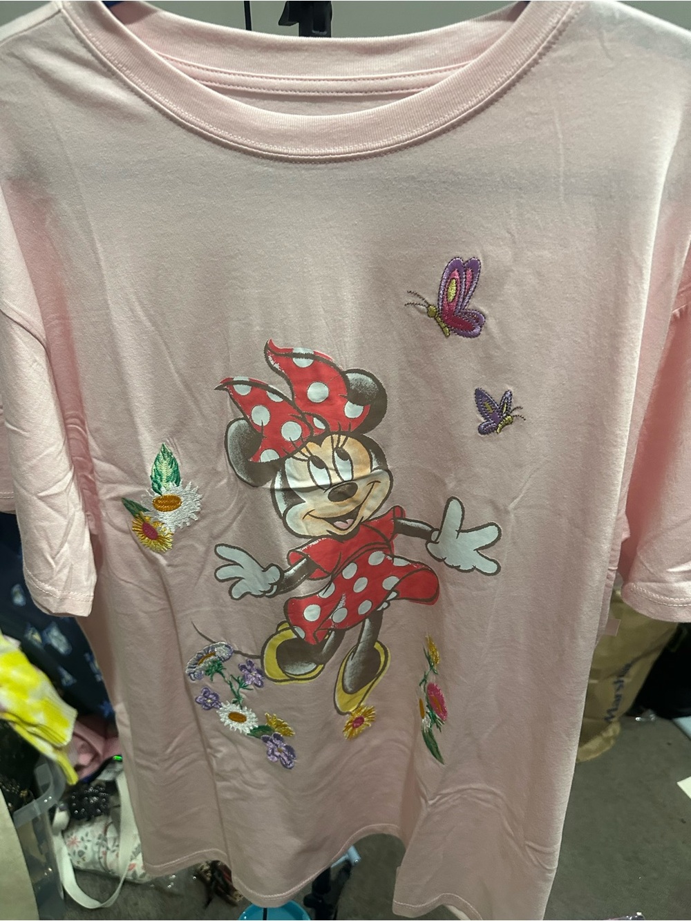 Pink Minnie Mouse Short Sleeve Graphic Tee